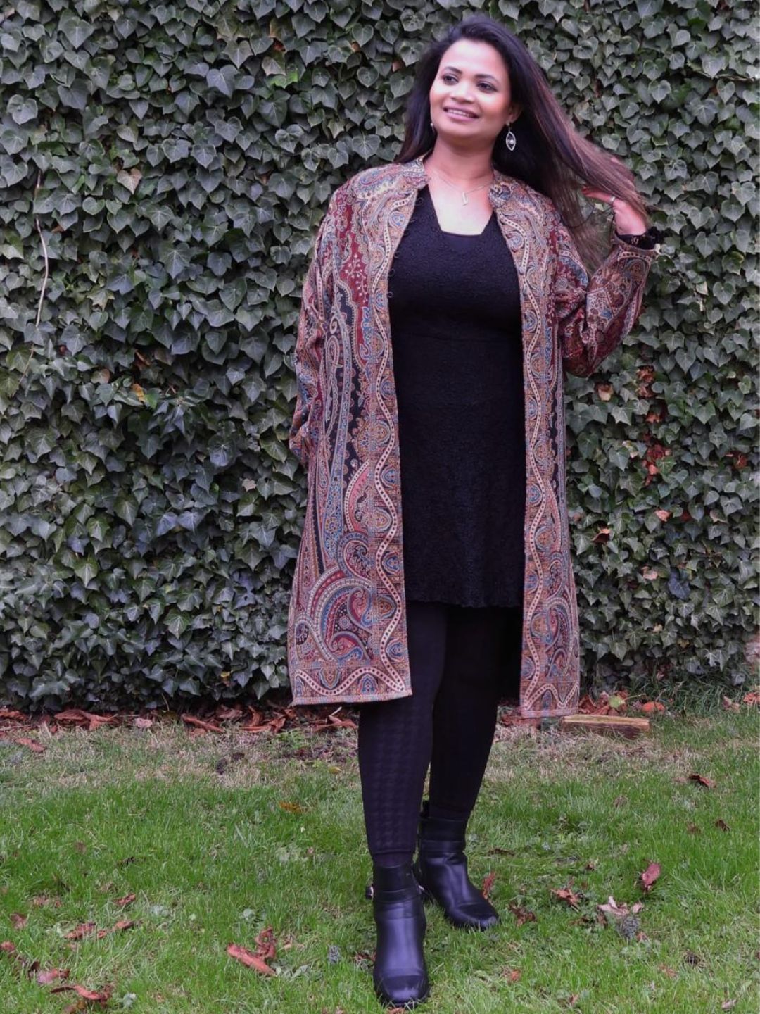 Brown Pure Wool Premium Kashmir Kani Jacket