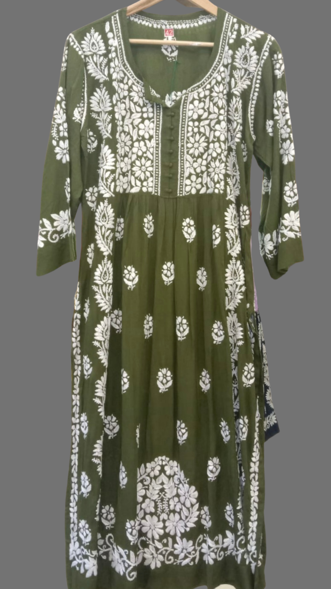 Masnavi zia kurti/top pastel green