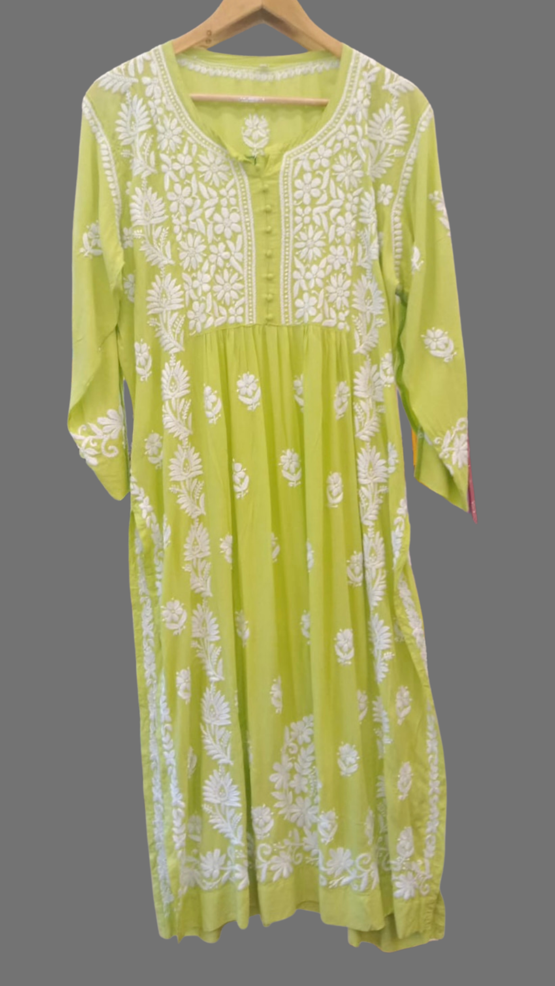 Masnavi zia kurti/top Neon green