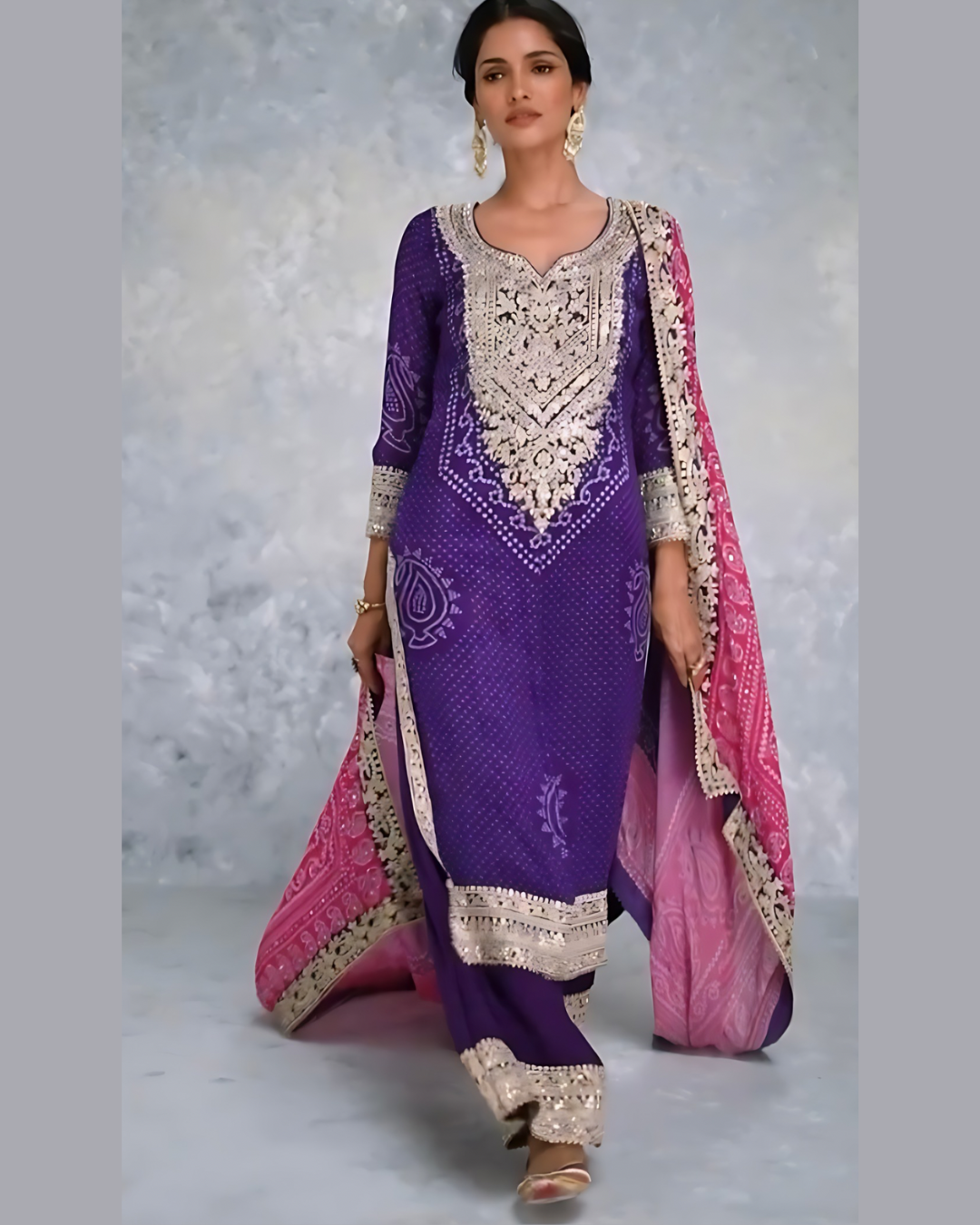 Shagun lavender festive dress