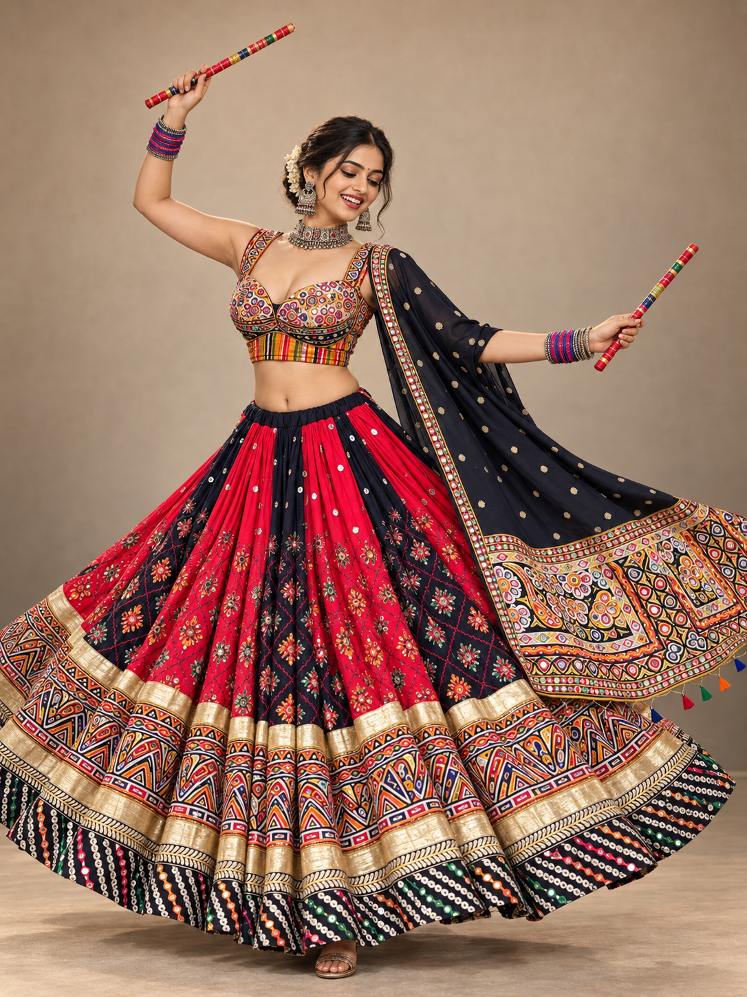Kajri lehanga chania choli for navratri