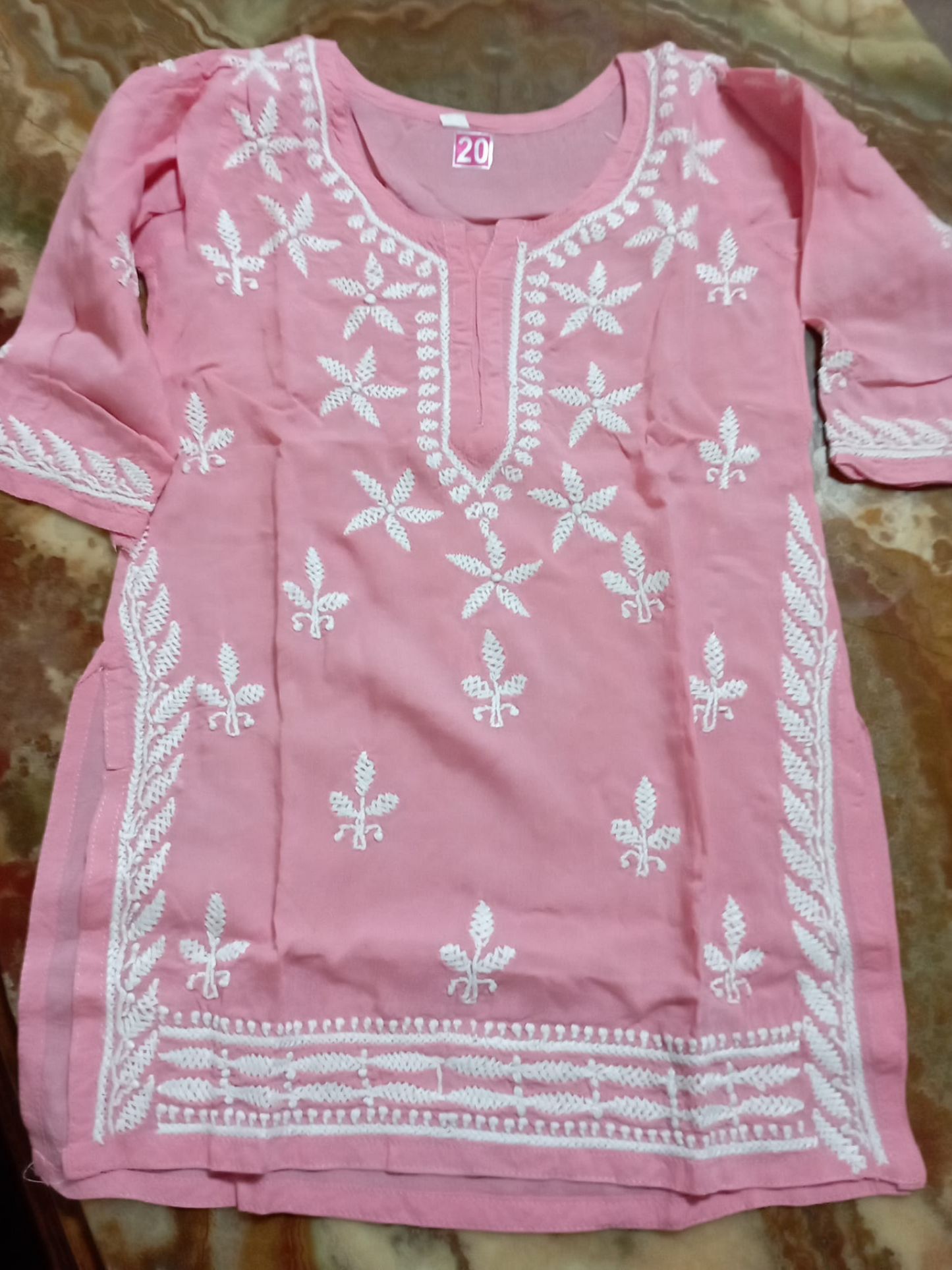 Lizi bizi soft cotton dress Pink