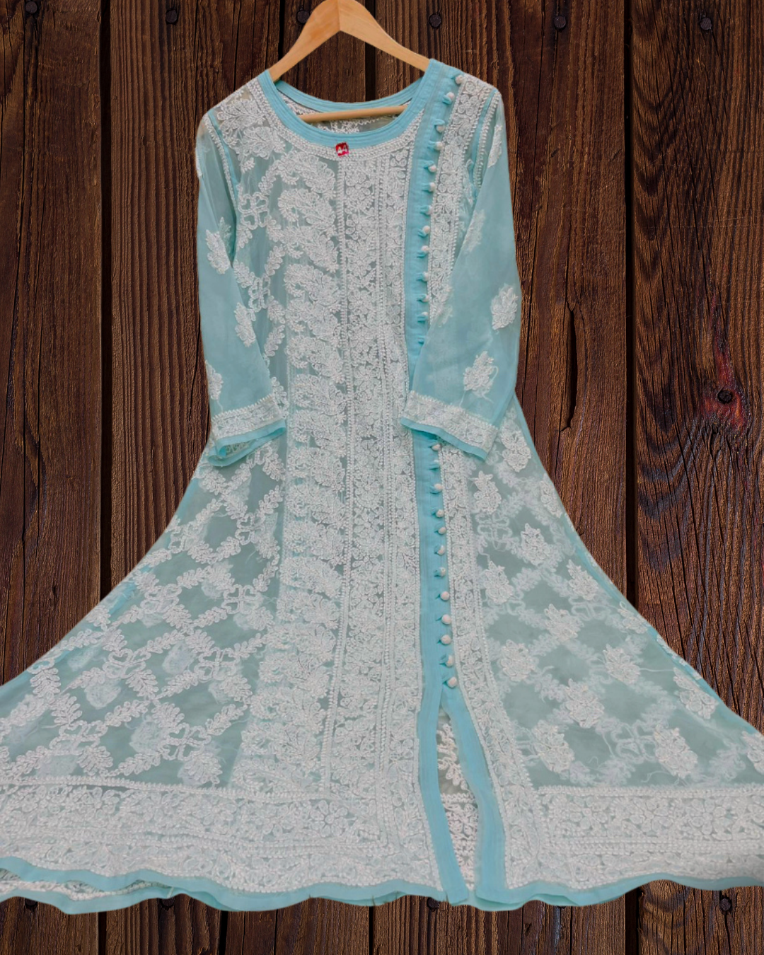 Maheroo top/kurti Sky blue