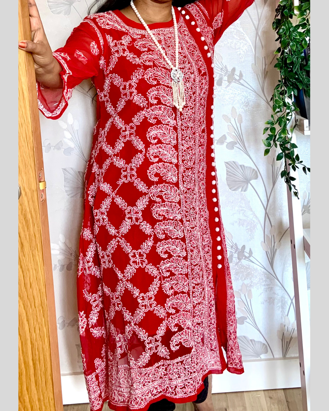 Maheroo Top/kurti Red