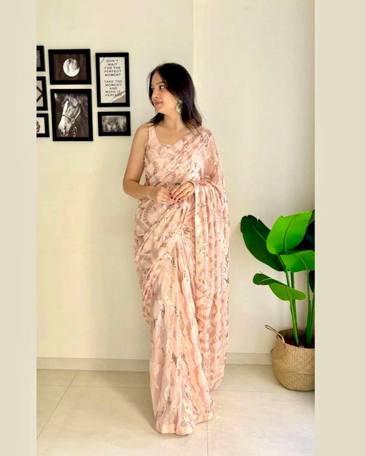 Sequin Work Designer Sarees