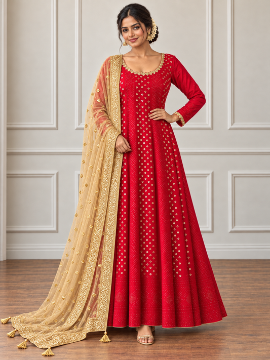 Shokh Andaz chikankari anarkali set