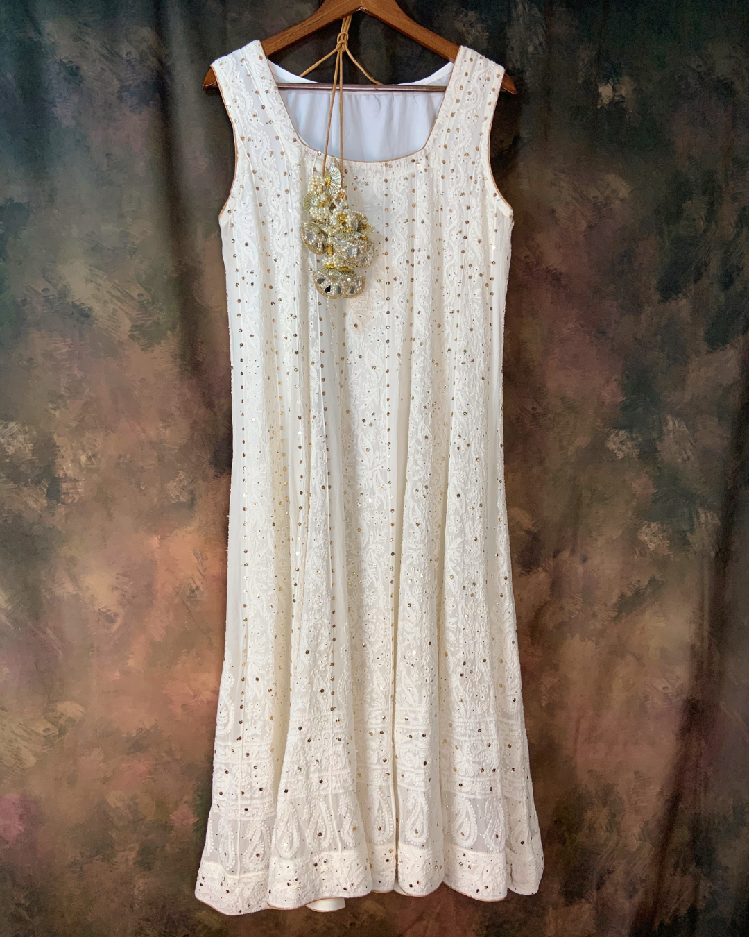 Bridal suit sleeveless White ( set)