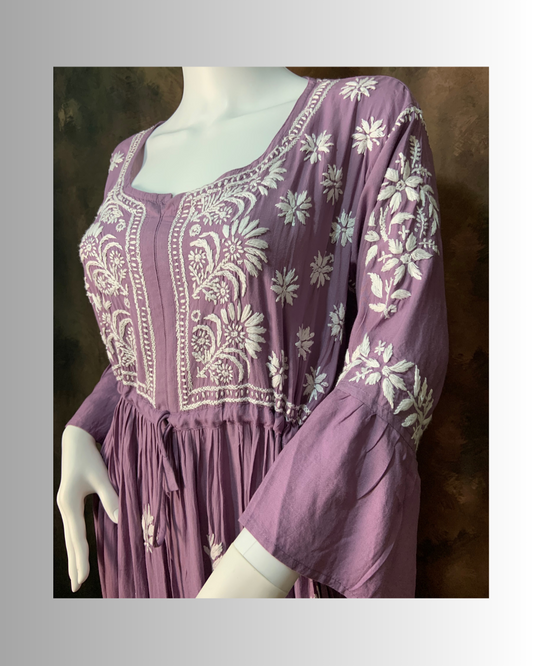 freya longline frock lilac