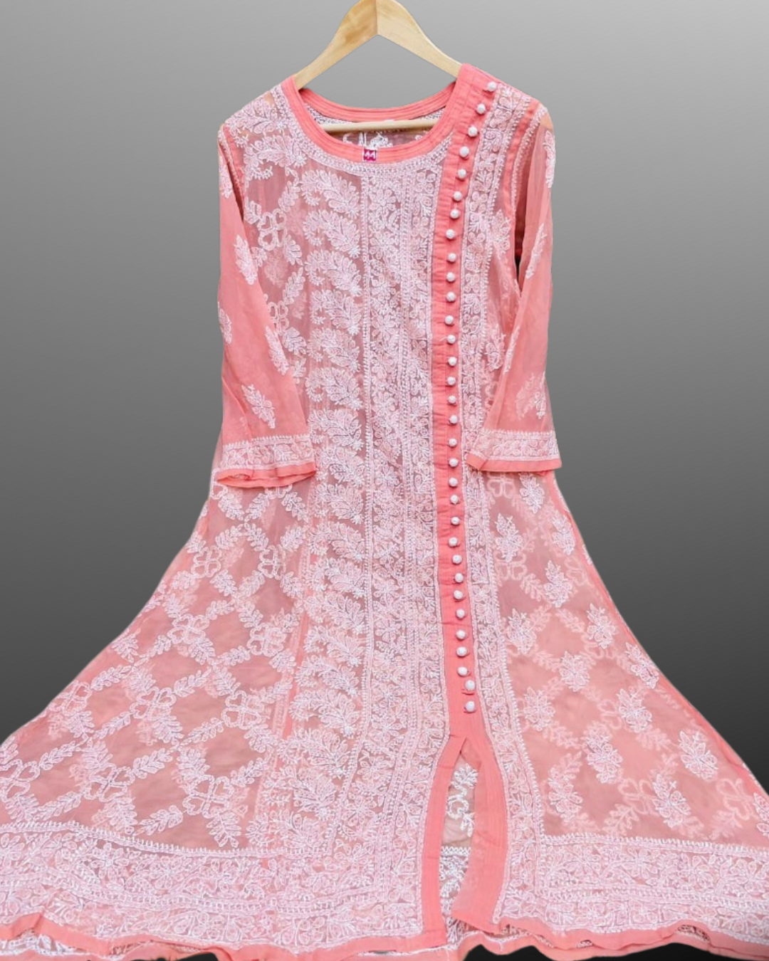 Maheroo kurti/top Coral pink