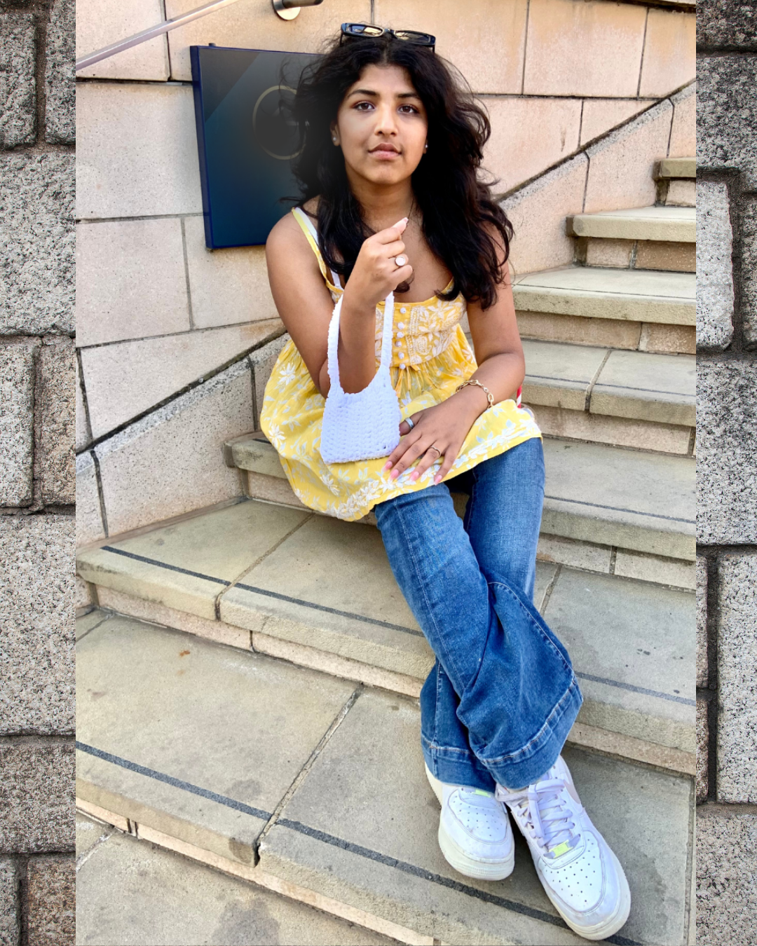 Yara Mulmul short top Yellow