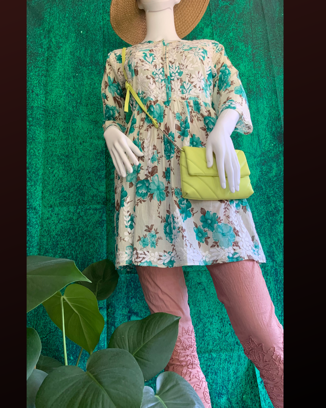 Daisy mulmul peplum blouse/short top