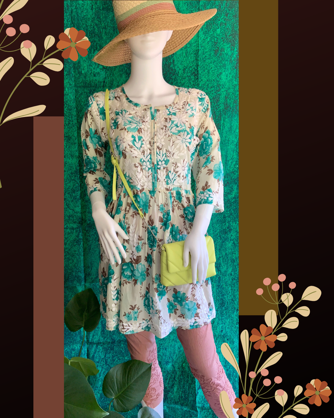 Daisy mulmul peplum blouse/short top