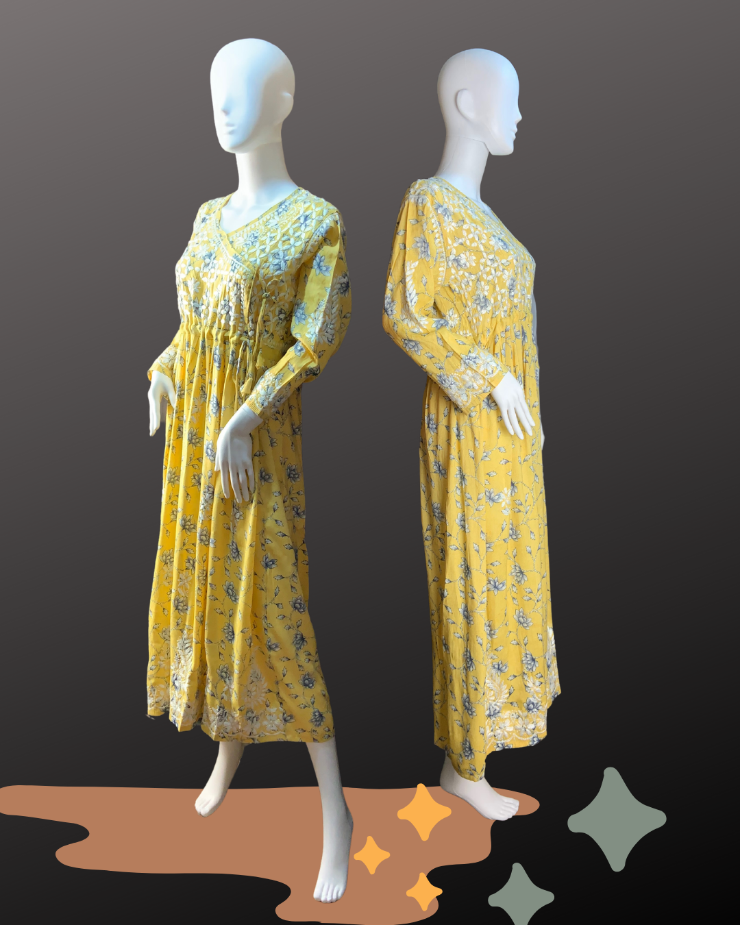 Freya Longline frock dress corn yellow