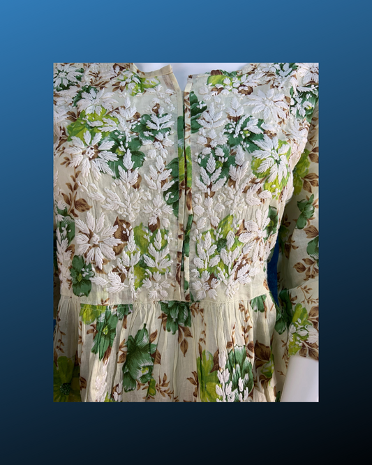 Daisy mulmul peplum blouse/short top