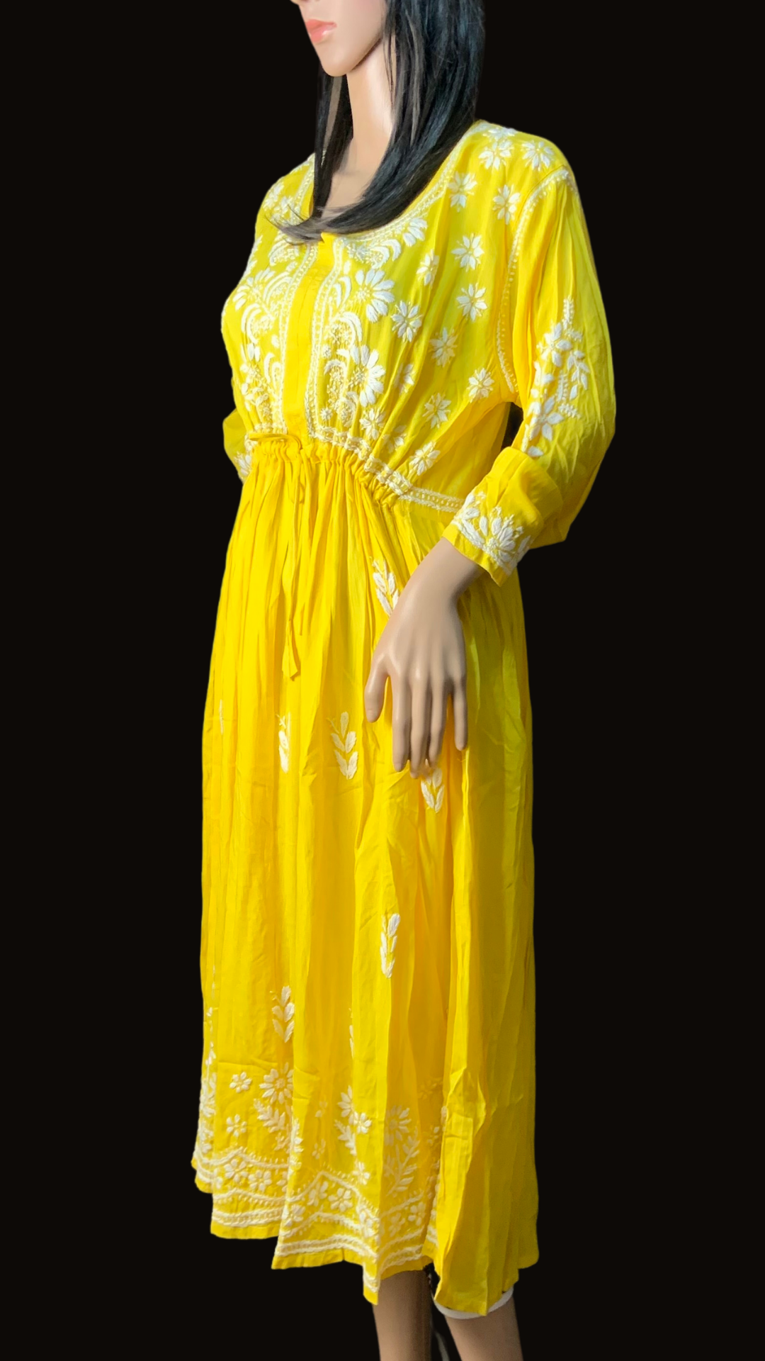 freya longline frock yellow