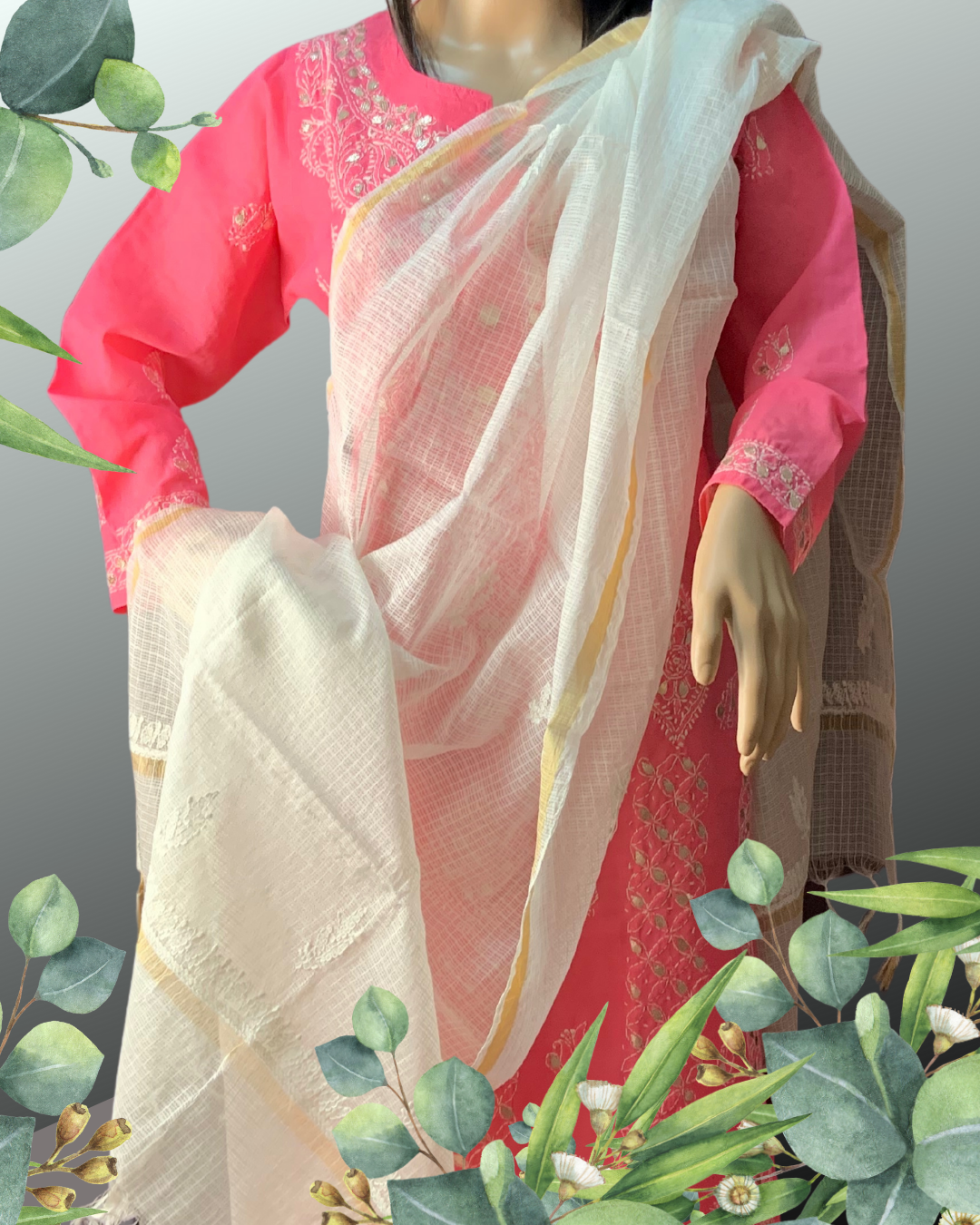 Masnavi chanderi dupatta