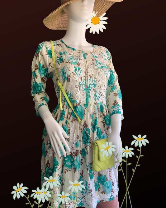 Daisy mulmul peplum blouse/short top