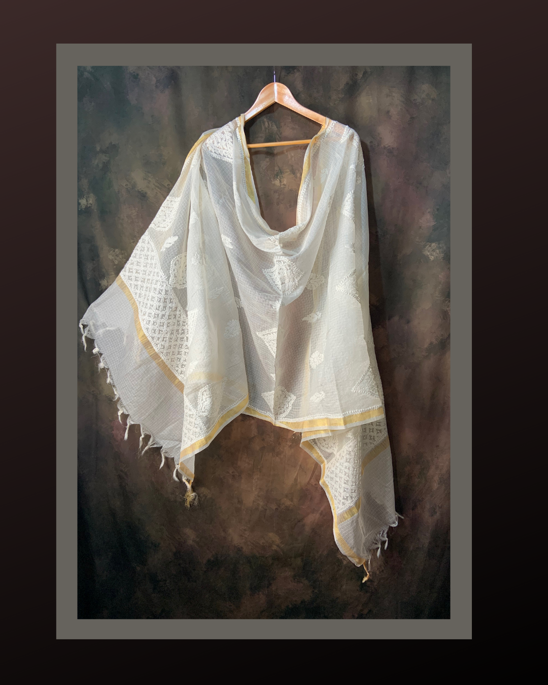 Masnavi chanderi dupatta/stole