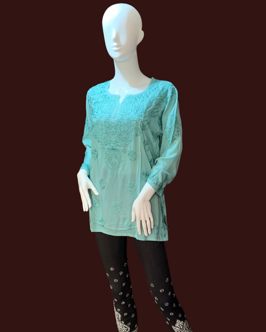 Rosa maslin short top/Green