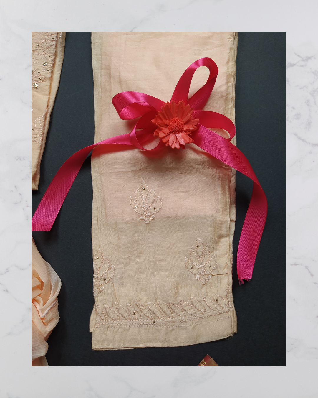 Little Cinderella Ethnic Dress for girls/ Beige