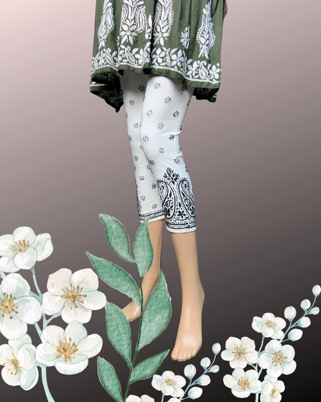 Churidar Cotton Pant/white2