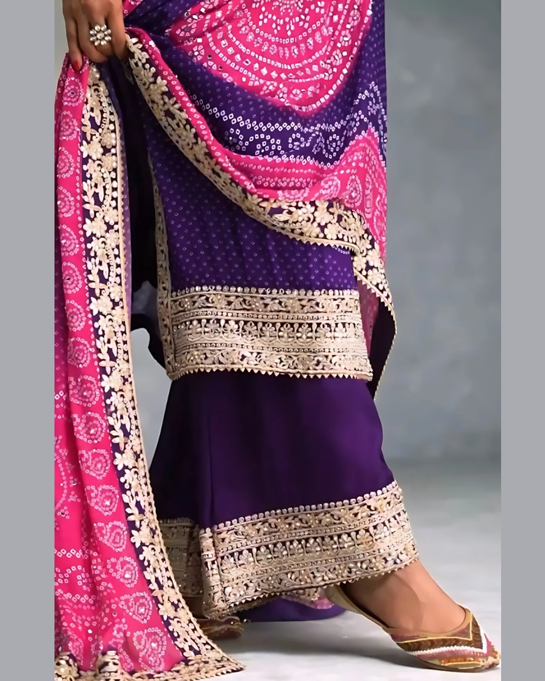 Masnavi Shagun festive dress set-lavender