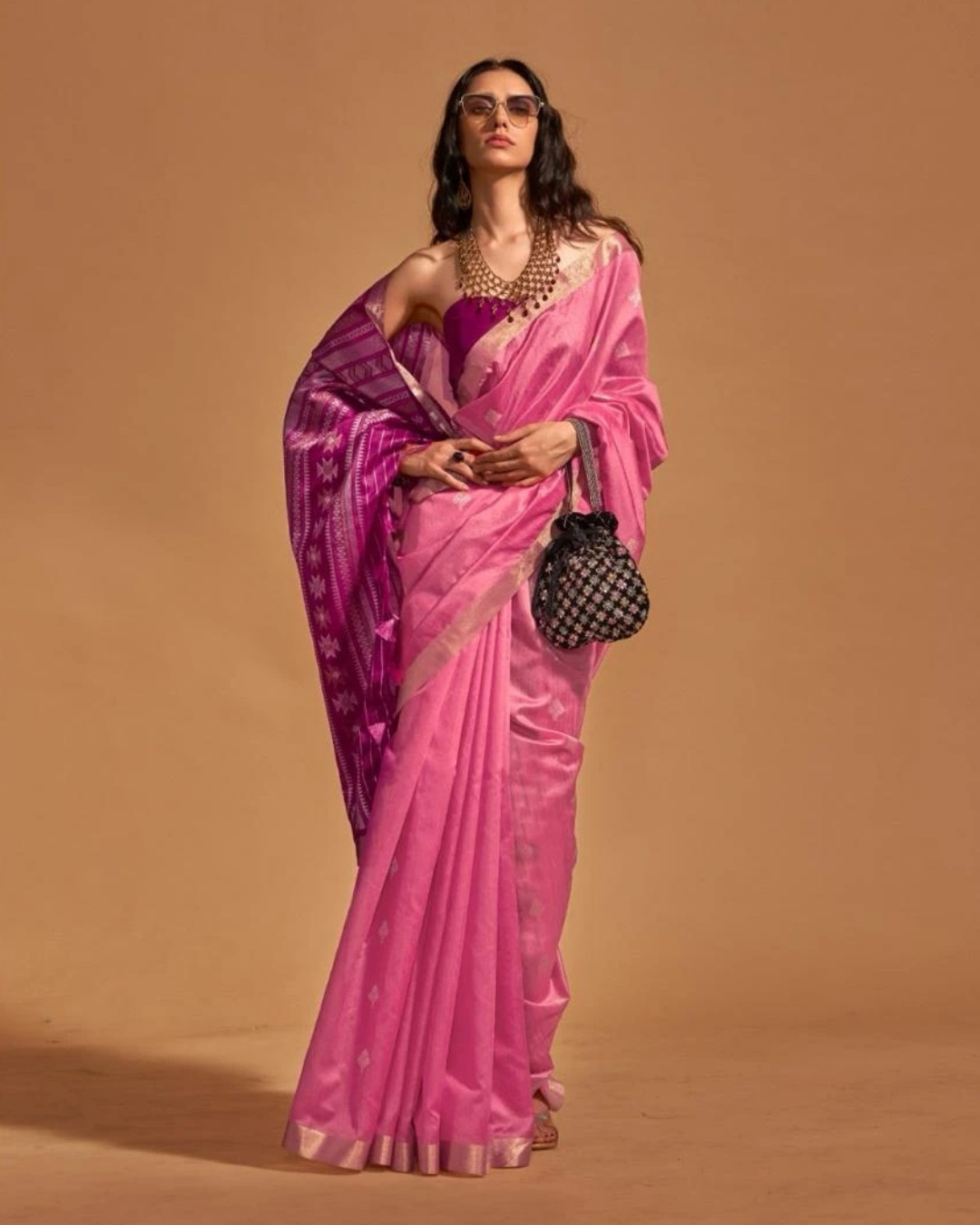 Masnavi royal silk sari