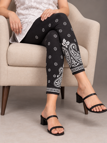 Churidar Cotton pants Black