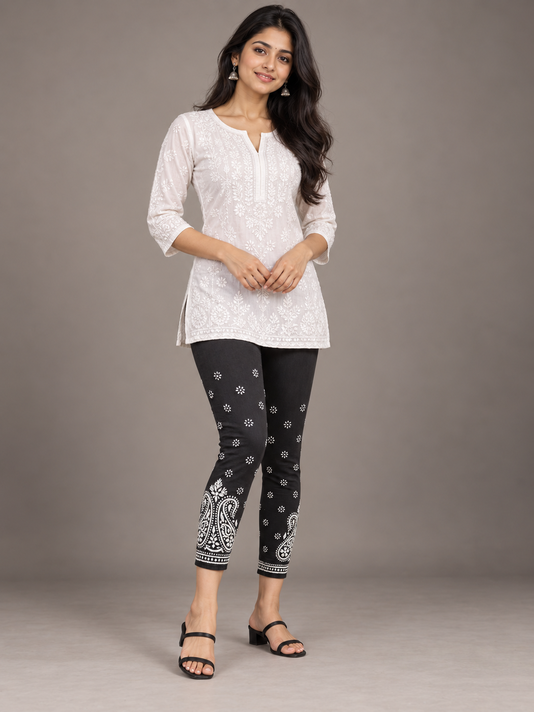 Churidar Cotton pants Black