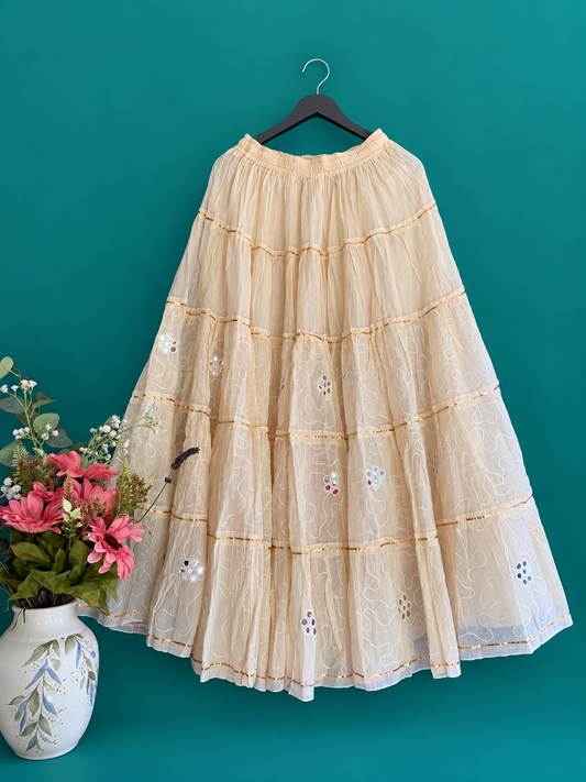 Designer cotton skirt
