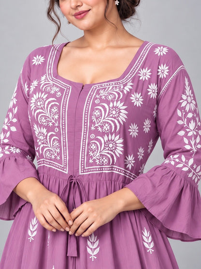 Freya Longline frock dress/Lilac