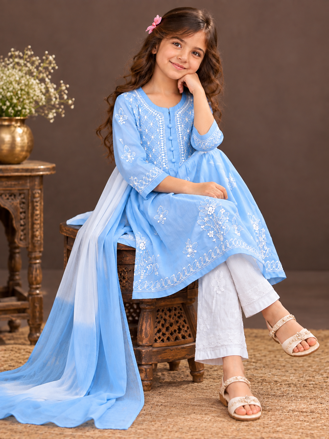 Hom_Aanya_baby_girl_chikankari_blue_dress