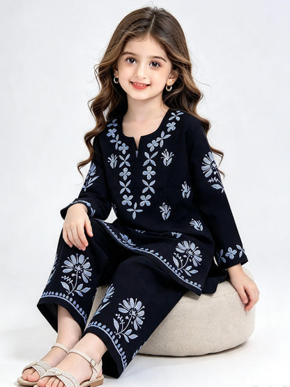 Hom baby girl masliln black dress set
