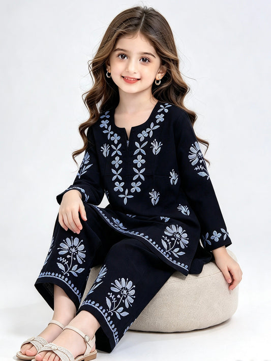 Hom baby girl masliln black dress set