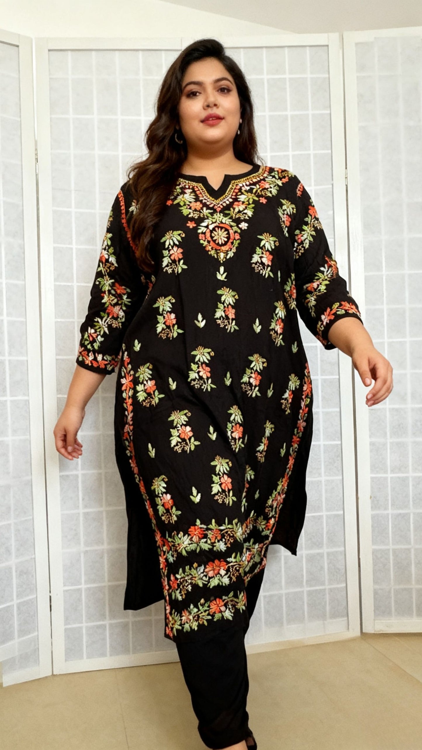 Masnavi clementine plus size modal set