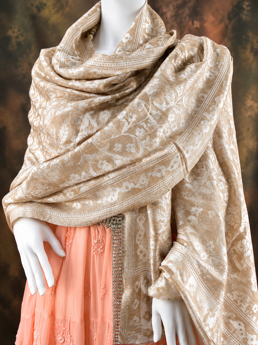 Pashmina kaaniroyal silver scarf