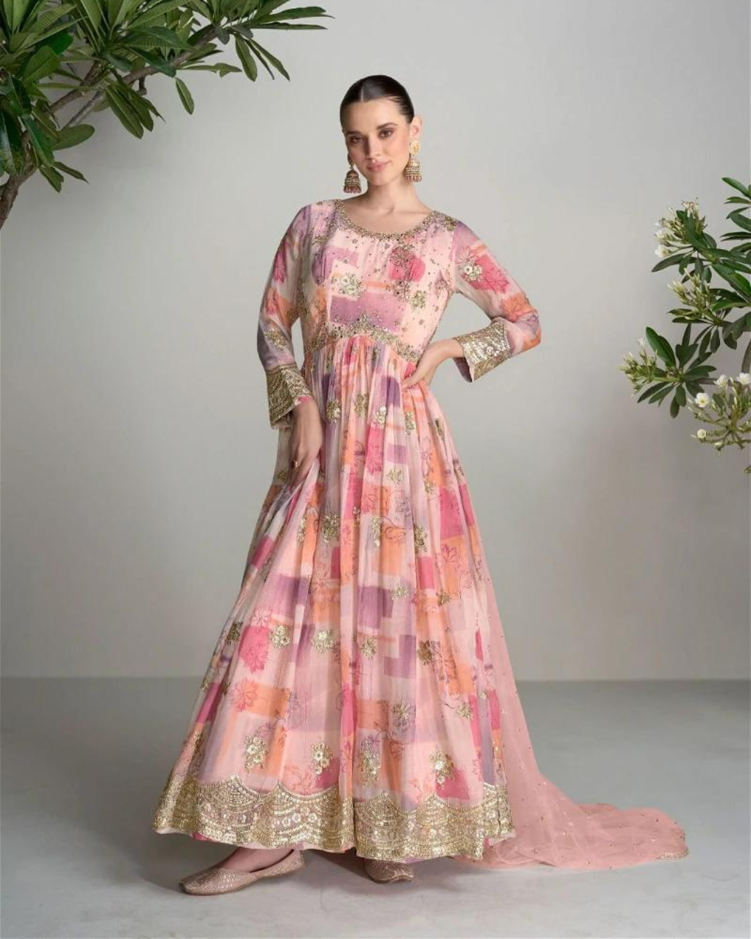 Masnavi Roohi gown dress prink