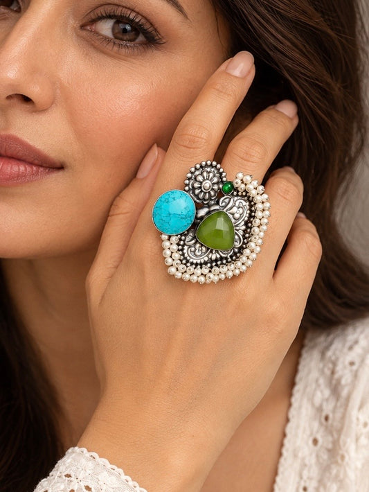 Vintage turquoise stone Ring