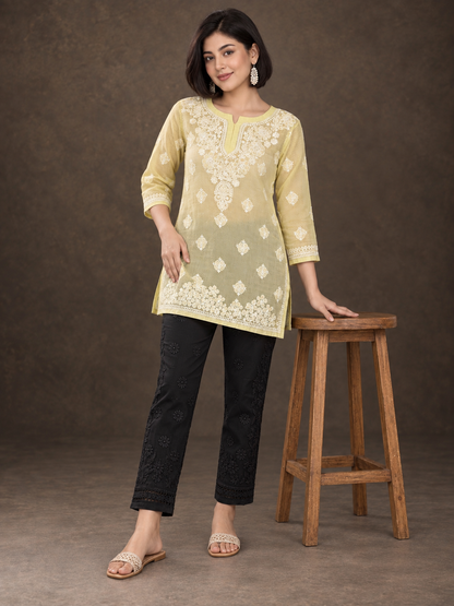 Masnavi chikankari kota short kurti