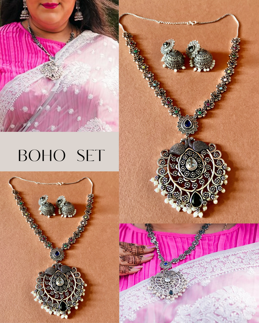 masnavi shanique boho necklace set