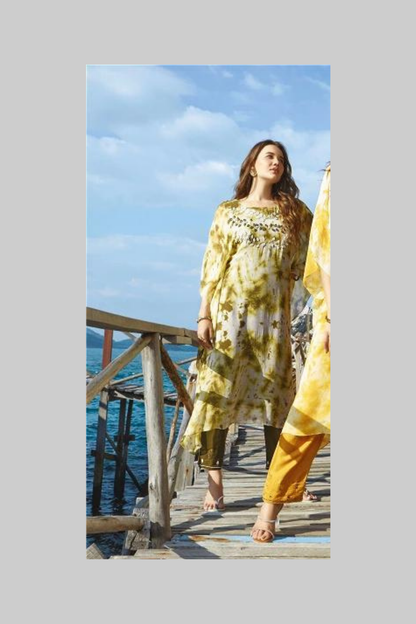 Breeze Chiffon kaftan green