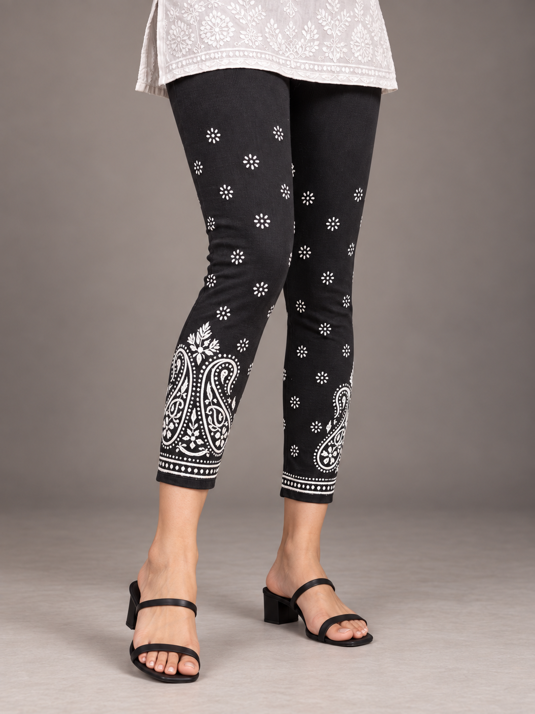 Churidar Cotton pants Black