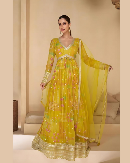 masnavi  saavan edits gown dress