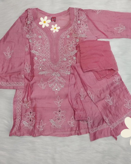 Little Cinderella Ethnic dress pink
