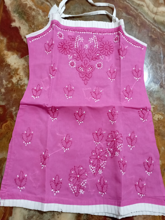 Pink cotton tunic