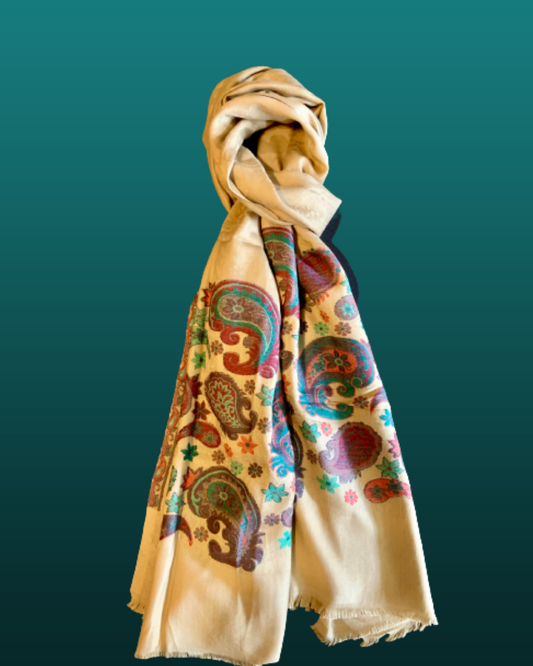 Pashmina scarf/ Beige