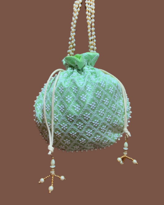 Tote purse/Potli purse green