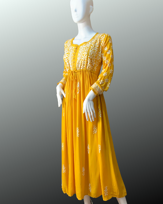 Masnavi Freya Longline frock dress